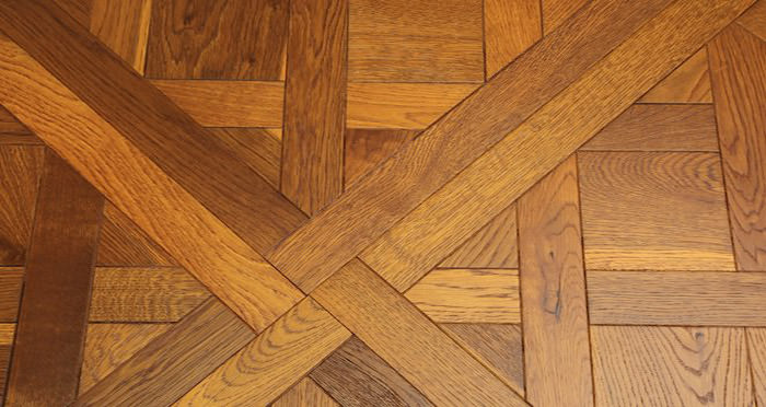 Montpellier Golden Smoked Oak Brushed & Oiled Versailles Tile Engineered Wood Flooring - Descriptive 4