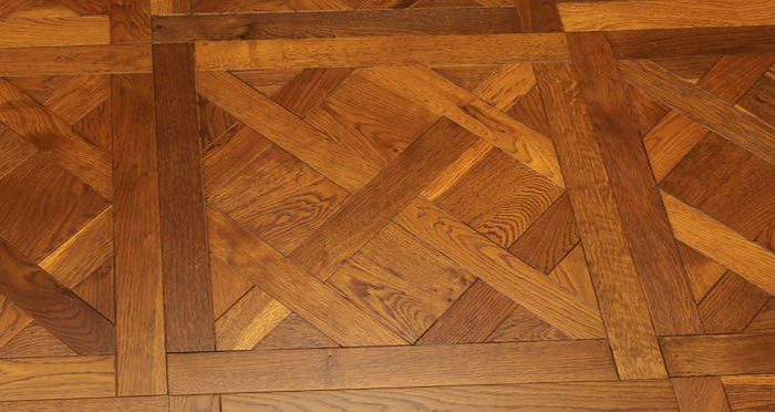 Montpellier Golden Smoked Oak Brushed & Oiled Versailles Tile Engineered Wood Flooring - Descriptive 6