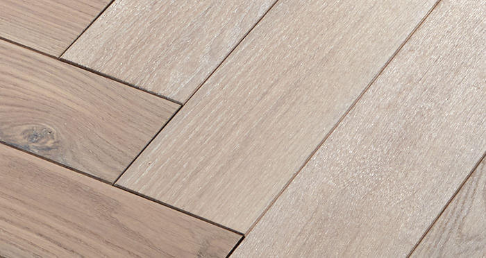 Park Avenue Herringbone Frosted Oak Solid Wood Flooring - Descriptive 4